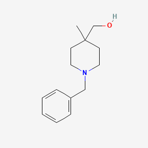 (1-Benzyl-4-methylpiperidin-4-yl)methanol chemical structure (CAS 878167-03-4)