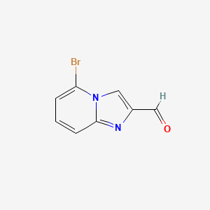 5-Bromoimidazo[1,2-a]pyridine-2-carbaldehyde chemical structure (CAS 878197-68-3)