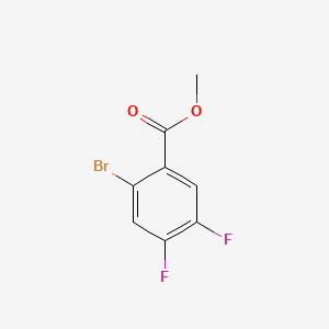 Methyl 2-bromo-4,5-difluorobenzoate chemical structure (CAS 878207-28-4)
