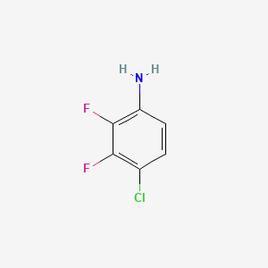 4-Chloro-2,3-difluoroaniline chemical structure (CAS 878285-12-2)