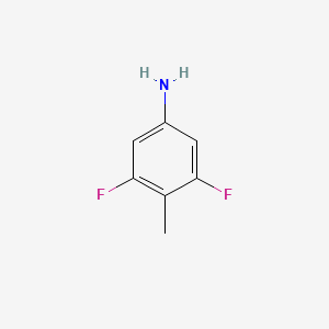 3,5-Difluoro-4-methylaniline chemical structure (CAS 878285-13-3)