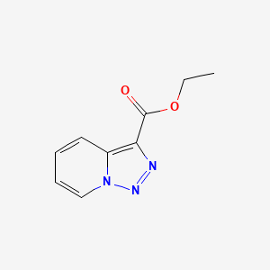 Ethyl [1,2,3]triazolo[1,5-a]pyridine-3-carboxylate chemical structure (CAS 87838-54-8)