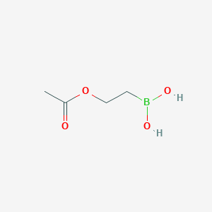 (2-Acetoxyethyl)boronic acid chemical structure (CAS 878384-72-6)