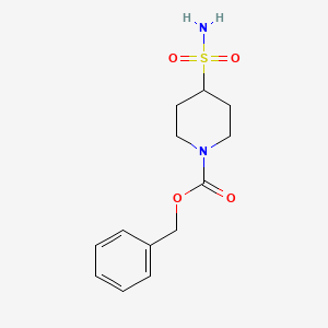 Benzyl 4-sulfamoylpiperidine-1-carboxylate chemical structure (CAS 878388-35-3)