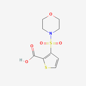 3-(Morpholin-4-ylsulfonyl)thiophene-2-carboxylic acid chemical structure (CAS 878466-29-6)