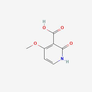 4-Methoxy-2-oxo-1,2-dihydropyridine-3-carboxylic acid chemical structure (CAS 87853-70-1)