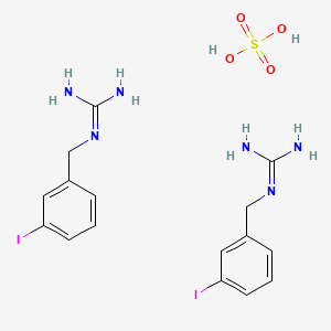 1-(3-Iodobenzyl)guanidine hemisulfate chemical structure (CAS 87862-25-7)