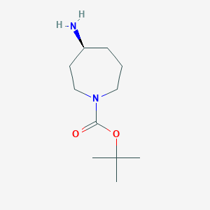 (S)-tert-Butyl 4-aminoazepane-1-carboxylate chemical structure (CAS 878630-84-3)