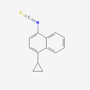 1-Cyclopropyl-4-isothiocyanatonaphthalene chemical structure (CAS 878671-95-5)