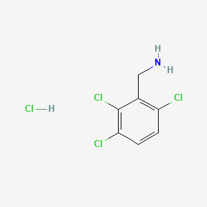(2,3,6-Trichlorophenyl)methanamine hydrochloride chemical structure (CAS 878754-77-9)