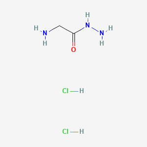 2-Aminoacetohydrazide dihydrochloride chemical structure (CAS 878763-70-3)