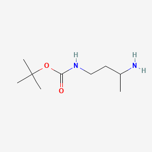 tert-Butyl (3-aminobutyl)carbamate chemical structure (CAS 878799-20-3)