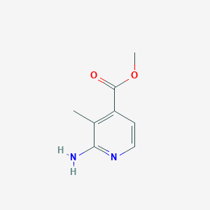 Methyl 2-amino-3-methylisonicotinate chemical structure (CAS 878804-78-5)