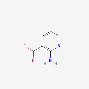 3-(Difluoromethyl)pyridin-2-amine chemical structure (CAS 878804-93-4)