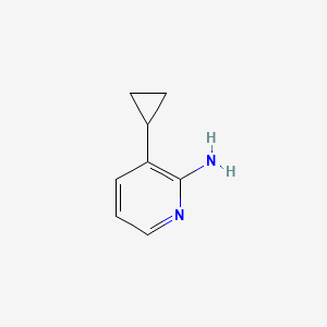 3-Cyclopropylpyridin-2-amine chemical structure (CAS 878805-25-5)