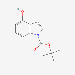 tert-Butyl 4-hydroxy-1H-indole-1-carboxylate chemical structure (CAS 879093-22-8)
