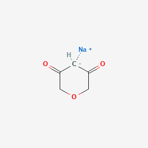 Sodium 3,5-dioxotetrahydro-2H-pyran-4-ide chemical structure (CAS 879127-67-0)