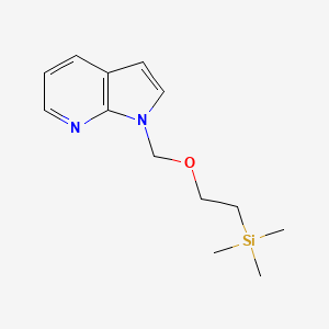 1-((2-(Trimethylsilyl)ethoxy)methyl)-1H-pyrrolo[2,3-b]pyridine chemical structure (CAS 879132-46-4)