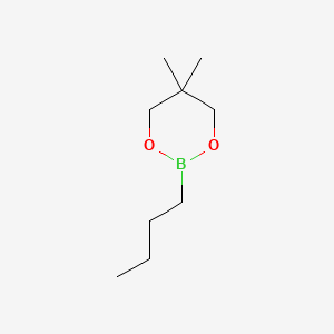 2-Butyl-5,5-dimethyl-1,3,2-dioxaborinane chemical structure (CAS 879224-89-2)