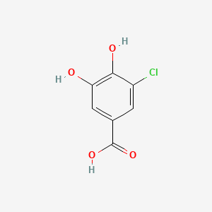 3-Chloro-4,5-dihydroxybenzoic acid chemical structure (CAS 87932-49-8)