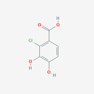 2-Chloro-3,4-dihydroxybenzoic acid chemical structure (CAS 87932-50-1)
