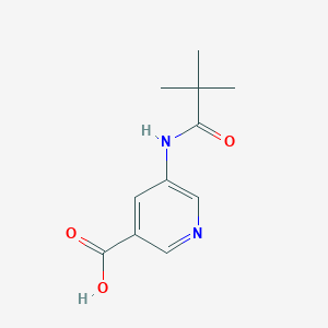 5-Pivalamidonicotinic acid chemical structure (CAS 879326-77-9)