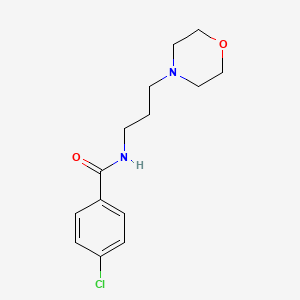 4-Chloro-N-(3-morpholinopropyl)benzamide chemical structure (CAS 87940-60-1)