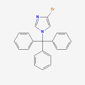 4-Bromo-1-trityl-1H-imidazole chemical structure (CAS 87941-55-7)