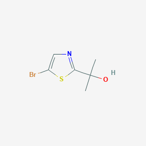 5-Bromo-a,a-dimethyl-2-thiazolemethanol chemical structure (CAS 879488-37-6)