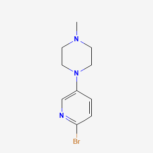 1-(6-Bromo-3-pyridyl)-4-methylpiperazine chemical structure (CAS 879488-53-6)