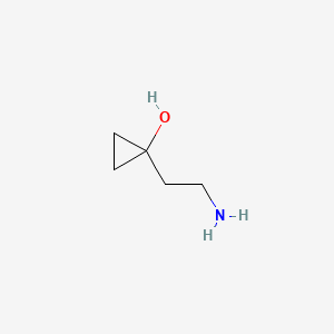 1-(2-Aminoethyl)cyclopropanol chemical structure (CAS 879514-75-7)