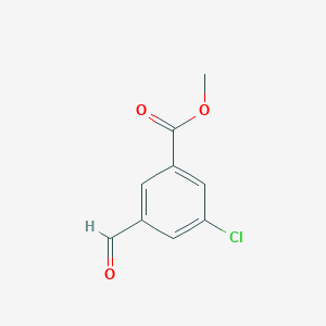 Methyl 3-chloro-5-formylbenzoate chemical structure (CAS 879542-48-0)
