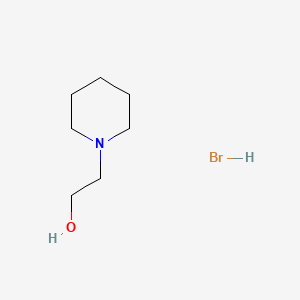 2-(Piperidin-1-yl)ethan-1-ol hydrobromide chemical structure (CAS 879647-55-9)