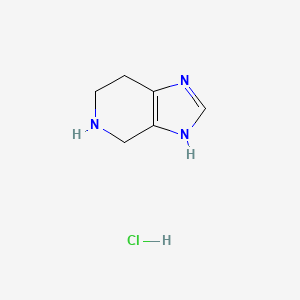 4,5,6,7-Tetrahydro-3H-imidazo[4,5-c]pyridine hydrochloride chemical structure (CAS 879668-17-4)