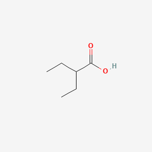 2-Ethylbutanoic acid chemical structure (CAS 88-09-5)