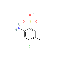 2-Amino-4-chloro-5-methylbenzenesulfonic acid chemical structure (CAS 88-51-7)