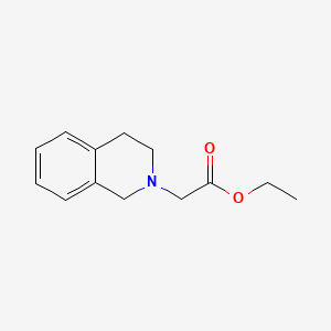 Ethyl 2-(3,4-dihydroisoquinolin-2(1H)-yl)acetate chemical structure (CAS 88014-09-9)