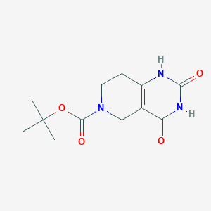 tert-Butyl 2,4-dioxo-1,2,3,4,7,8-hexahydropyrido[4,3-d]pyrimidine-6(5H)-carboxylate chemical structure (CAS 880257-39-6)