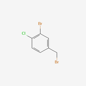 2-Bromo-4-(bromomethyl)-1-chlorobenzene chemical structure (CAS 880348-24-3)