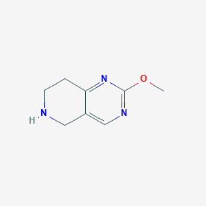 2-Methoxy-5,6,7,8-tetrahydropyrido[4,3-d]pyrimidine chemical structure (CAS 880361-83-1)