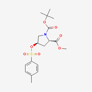Boc-trans-4-Tosyloxy-L-proline methyl ester chemical structure (CAS 88043-21-4)