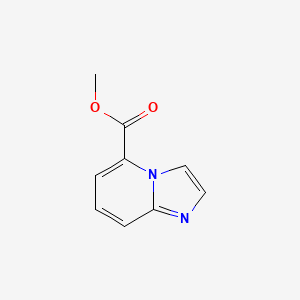 Methyl imidazo[1,2-a]pyridine-5-carboxylate chemical structure (CAS 88047-55-6)