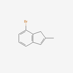 7-Bromo-2-methyl-1H-indene chemical structure (CAS 880652-93-7)