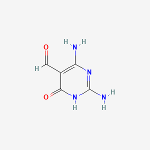 2,4-Diamino-6-hydroxypyrimidine-5-carbaldehyde chemical structure (CAS 88075-70-1)