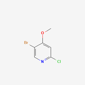 5-Bromo-2-chloro-4-methoxypyridine chemical structure (CAS 880870-13-3)