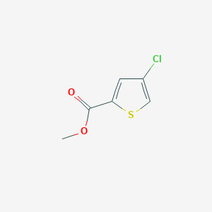 Methyl 4-chlorothiophene-2-carboxylate chemical structure (CAS 88105-19-5)