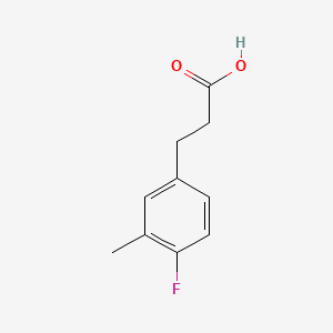3-(4-Fluoro-3-methylphenyl)propionic acid chemical structure (CAS 881189-64-6)
