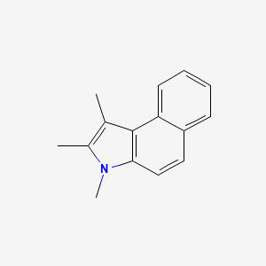 1,2,3-Trimethyl-3H-benzo[e]indole chemical structure (CAS 881219-73-4)