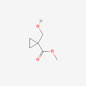 Methyl 1-(hydroxymethyl)cyclopropanecarboxylate chemical structure (CAS 88157-42-0)