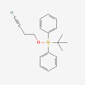 (But-3-yn-1-yloxy)(tert-butyl)diphenylsilane chemical structure (CAS 88158-68-3)